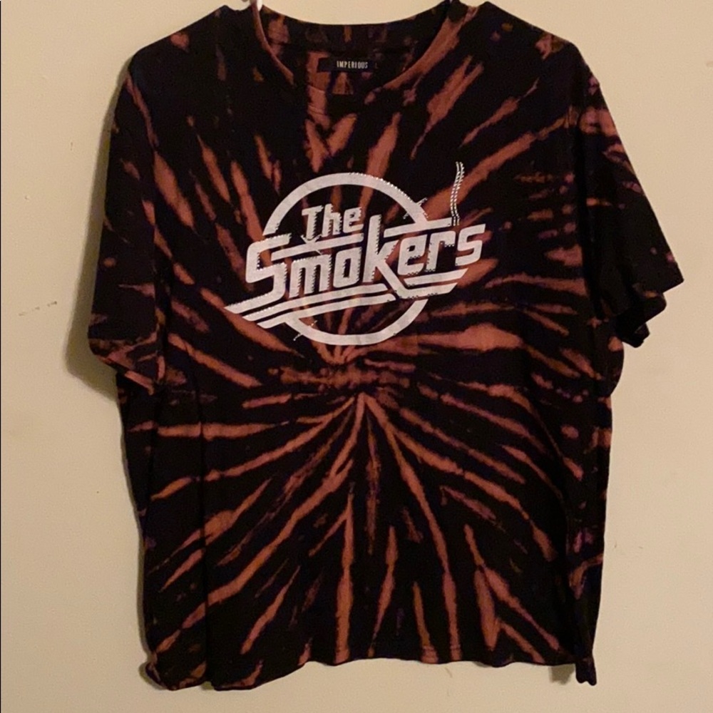 Tie dye acid wash tee